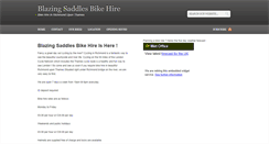 Desktop Screenshot of blazingsaddlesbikehire.com